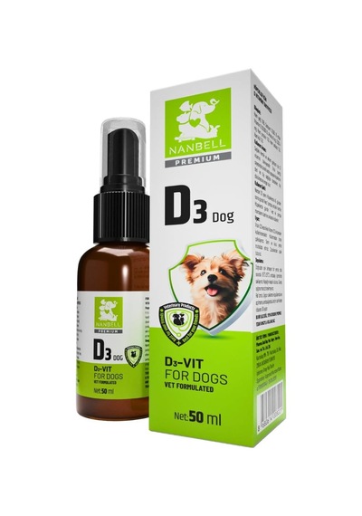 Nanbell D3 Dog Köpekler İçin D Vitamini Takviyesi