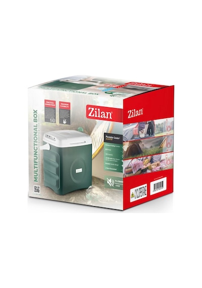 Zilan Zln4759 Portatif Soğutucu Oto Buzdolabı 12v/24v Şarjlı Kapasite: 33l Yeşil