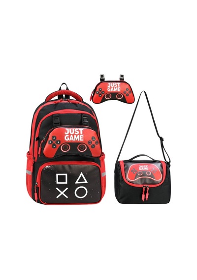 Gamer Joistik Desenli Ilkokul Çanta Seti Termal Beslenmeli Ve Kalemlikli Erkek Çocuk Okul Çantası Çocuk Sırt Çantası Kırmızı Kırmızı Gamer Joistik Desenli Ilkokul Çanta Seti Termal Beslenmeli Ve Kalemlikli Erkek Çocuk Okul Çantası Çocuk Sırt Çantası Kırmızı Kırmızı
