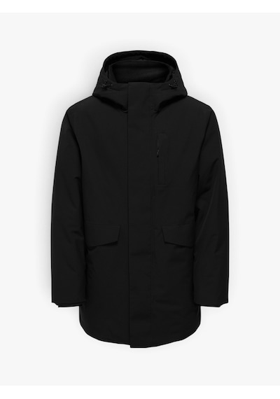Only & Sons Onsenrıco Waterproof Stretch Parka Noos Erkek Siyah Mont - 22037057