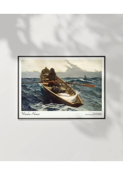 Çerçevesiz Poster Winslow Homer Sis Uyarısı