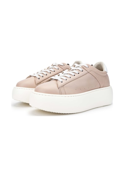Barracuda Kadın Hakiki Deri Pudra Sneakers & Spor Ayakkabı 511 Bd1261e Bn Ayk Y24 Cıprıa Bej