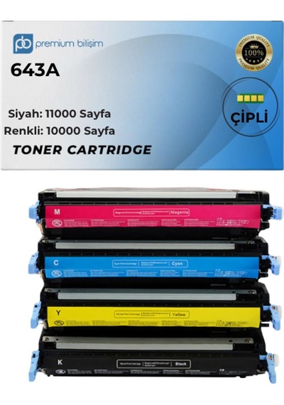 643a Q5950a Q5951a Q5952a Q5953a Uyumlu Set - Color 4700 4700n 4700dn 4700dtn