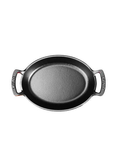 Lava Metal Oval Kuplu Döküm Tava 23x17, Kırmızı Diğer