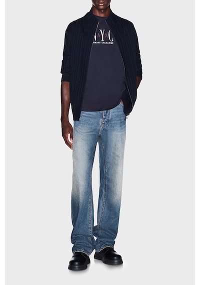 Armani Exchange Pamuklu Regular Fit Dik Yaka Hırka Erkek Hırka Xm002998 Af14008 Ub101 Lacivert Armani Exchange Pamuklu Regular Fit Dik Yaka Hırka Erkek Hırka Xm002998 Af14008 Ub101 Lacivert