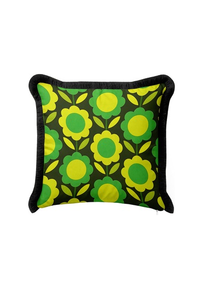 Retro Çiçek Desenli Floral Saçaklı Yastık Kılıfı-vintage Botanik Sarı Siyah Püsküllü Kırlent Kılıfı Kadim Sahil Serenat Retro Çiçek Desenli Floral Saçaklı Yastık Kılıfı-vintage Botanik Sarı Siyah Püsküllü Kırlent Kılıfı Kadim Sahil Serenat