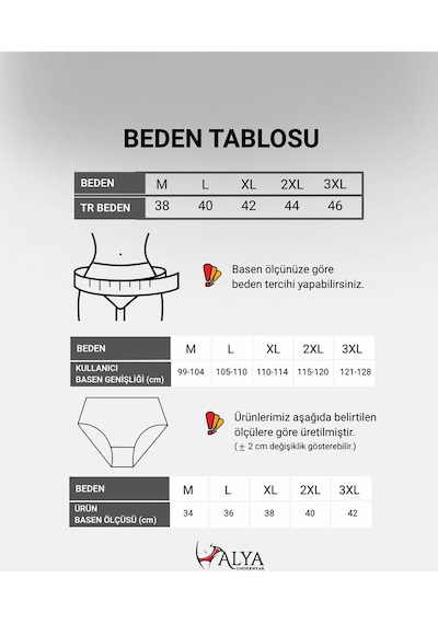 Alya Underwear %100 Pamuk Kumaşlı, Büyük Beden Yüksek Bel Kalp Desenli Ribana Jakar Kadın Külot Siyah