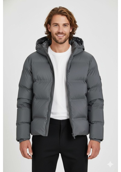 Jack & Jones Jjkaıto Şişme Mont 12282300 Gri
