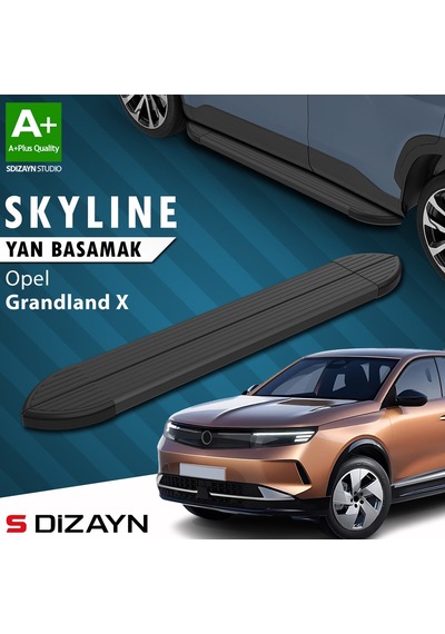 S-dizayn Opel Grandland 2 Elektrikli Skyline Siyah Yan Basamak 193 Cm 2024 Üzeri A+ Kalite