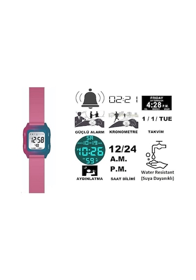 Jaga Jl M1232-4gmm 640541 100 M Kronometreli Alarmlı Işıklı Genç Kol Saati Çok Renkli