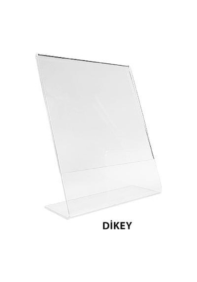 L Pleksi Etiketlik Dikey - A/4 30 21 Cm Pakette 10 Adet