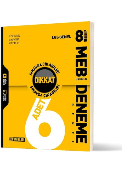 Hız 8. Sınıf Lgs Genel 6'lı Deneme