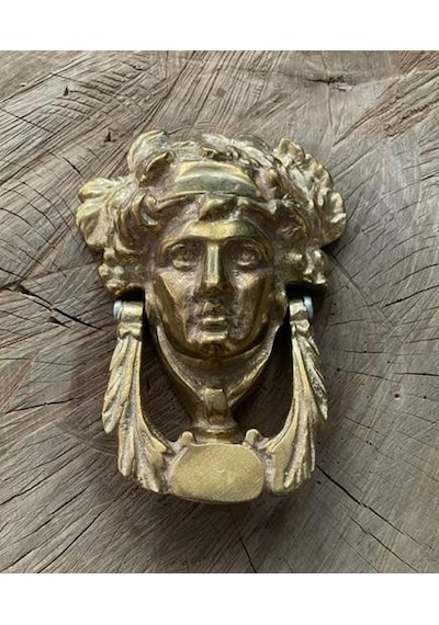 Figürlü Çelik Kapı Tak Tak Gold Sarı Döküm Pirinç Kapı Tokmagı