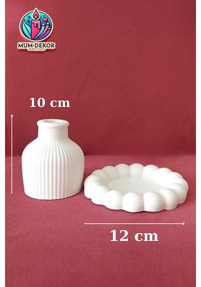 Bernami Mumluk Şamdanpinterest Bubble Tabak Ve Pampas Vazo Dekoratif Set Diğer