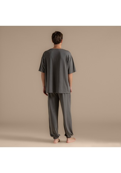 Chakra Dean Pijama Takımı Açık Gri