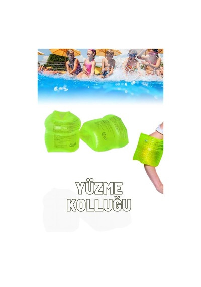 Parlak Lens Desenli Yeşil Her Yaşa Uygun Yürüyen Kolluk, Deniz Havuz İçin Şişme Yüzme Kolluk, Tatil