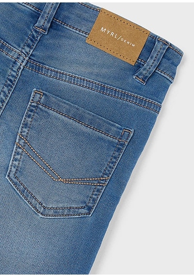 Mayoral Mavi Erkek Çocuk Denim Slim Fit Pantolon 4571 Mavi