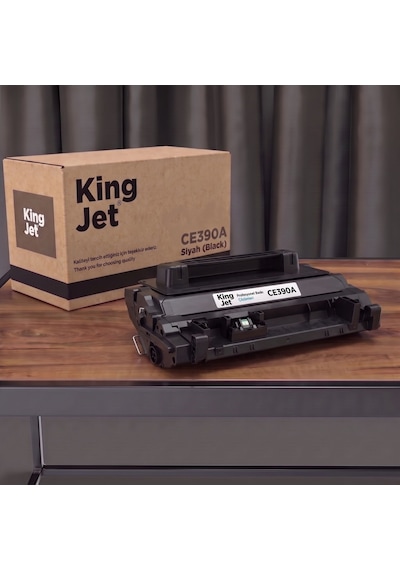 Kingjet Hp Uyumlu  Ce390a Standart Kapasiteli Tekli Çipli Uyumlu  Toner M603xh