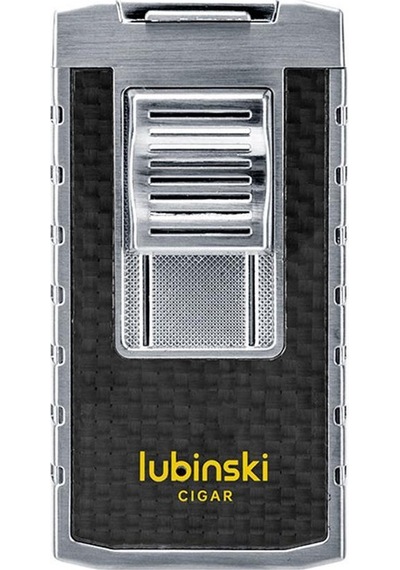 Lubinski Yeni Stil Delicili Çift Torch Puro Çakmağı Silver