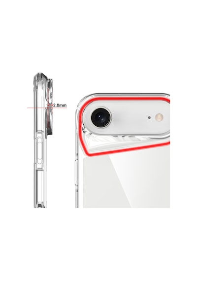 Kılıfist Apple Uyumlu iPhone 17 Air Kılıf Zore T-max Kapak - Şeffaf Şeffaf