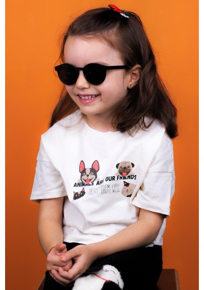 Yeni-unisex 3-9 Yaş Polarize Siyah Çocuk Güneş Gözlüğü Siyah