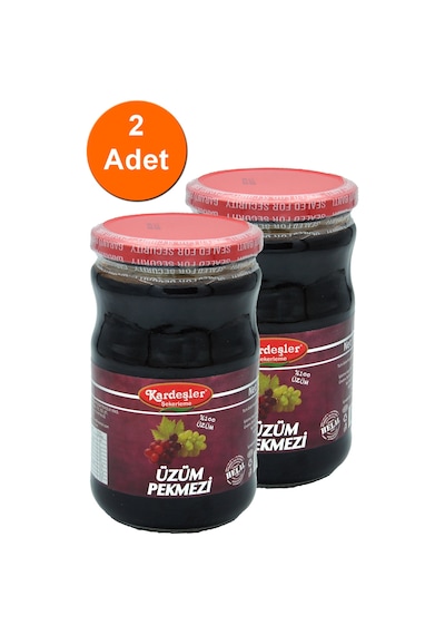 Kardeşler Şekerleme Üzüm Pekmezi Cam Kavanoz 2 x 800 G