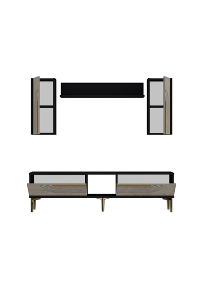 Tvr1502atg Meyra Tv Ünitesi Takımı Antrasit-traverten-gold 150cm Antrasit - Traverten - Altın Tvr1502atg Meyra Tv Ünitesi Takımı Antrasit-traverten-gold 150cm Antrasit - Traverten - Altın