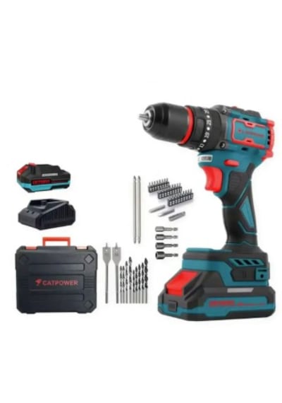 Catpower 1050 Akülü Darbeli Vidalama 70 Parça Uç Setli