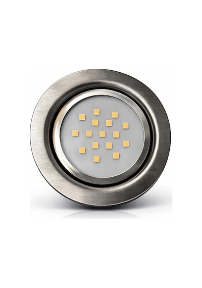 3 Watt Gömme Led Spot 220v Gün Işığı Dolap İçi & Mutfak Altı Aydınlatma Gümüş