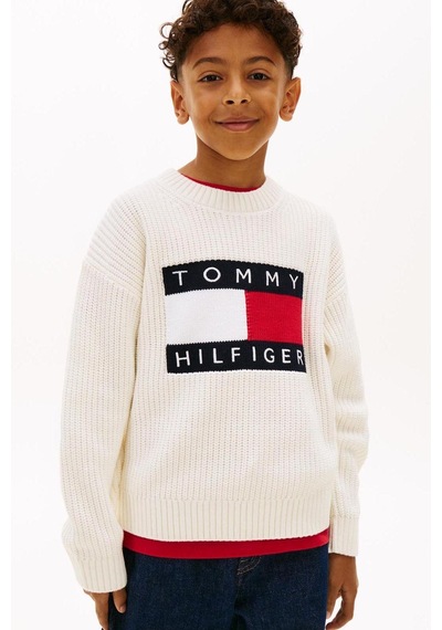 Tommy Hilfiger Erkek Çocuk Triko Kb0kb10071 Ekru