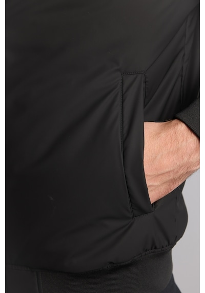 Defacto Sıcak Tutan Su İtici Slim Fit Kolej Yaka Fermuarlı Astarlı Bomber Mevsimlik Mont A3105ax26aubk27 Siyah-bk27
