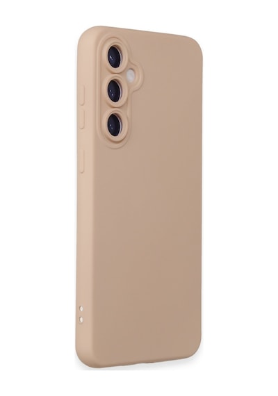 Samsung Galaxy  Uyumlu,  S24 Kılıf Nano İçi Kadife Silikon - Pudra