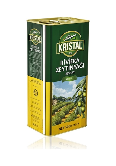 Kristal Riviera Zeytinyağı 5 Litre teneke