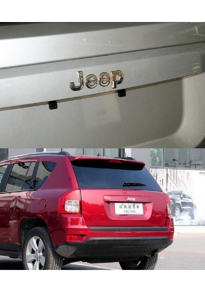 Jeep Bagaj / Kaput Yazı Logo Krom Parlak Gri Hood Trunk Lettering