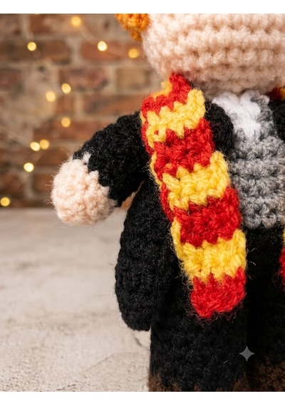 Ron Amigurumi Örgü Oyuncak - Film Karakteri Hediyelik Figür 12 Cm