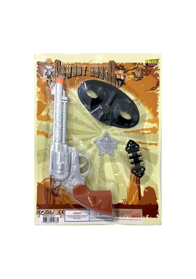 Cowboy Rodeo Şerif Yıldızlı Kartela Kovboy Seti Belirtilmemiş