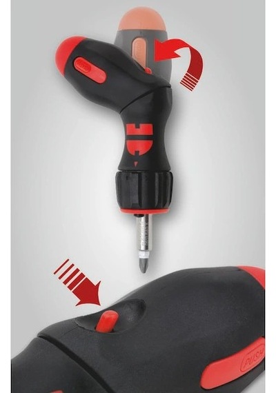 Würth Tabanca Tipi Cırcır Magazinli Tornavida Seti 37 Parça Led Işıklı Ergonomik Tasarım