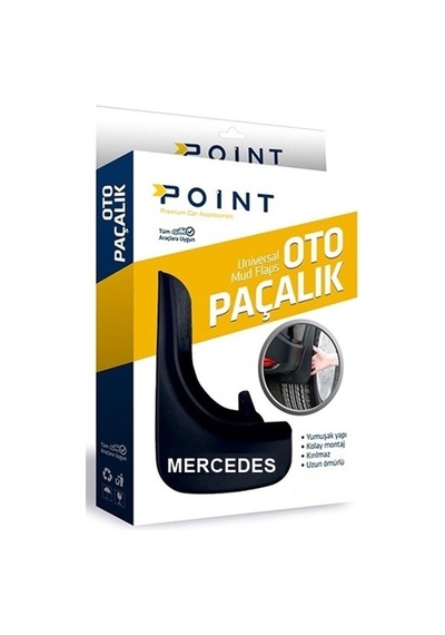 Mercedes Paçalık Tozluk Çamurluk Siyah 2'li