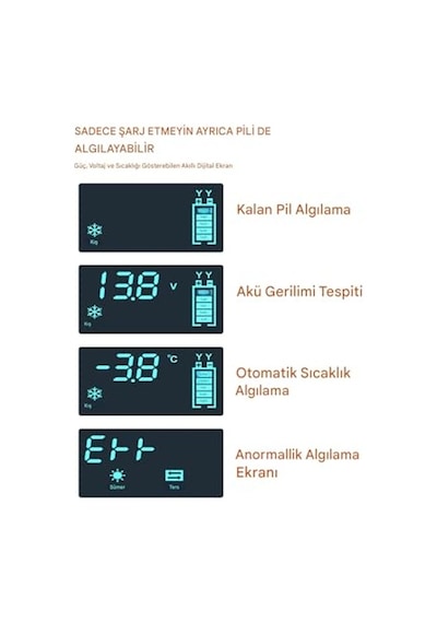 Tr Rj-c1 12v 6a Göstergeli Asitli Kurşun Aküler Için Desülfatör Akü Şarj Cihazı Takviye Değildir