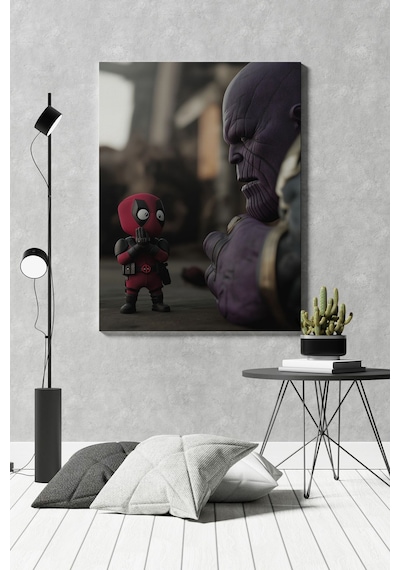 Deadpool Thanos Kanvas Tablo
