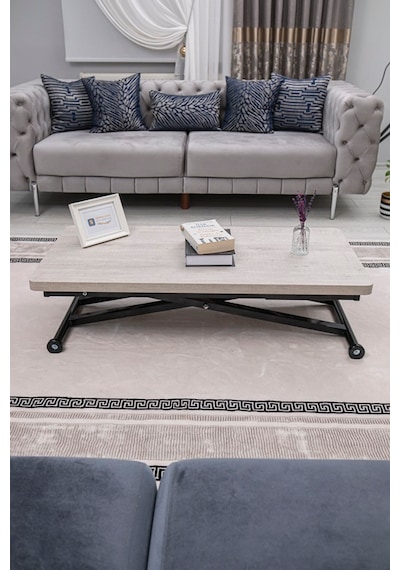 Home Üst Tabla Mdf Lizbon Oval Köşe Alt Ayak Siyah