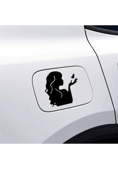 Tatlı Kız Tasarım Su Geçirmez Çıkarılabilir Oto Özel Yeni Sticker 2 Parça 15 15 Cm