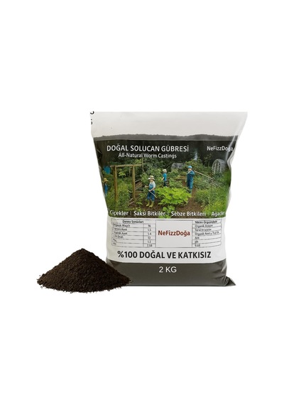 %100 Doğal Solucan Gübresi -2 Kg 4 Lt Diğer
