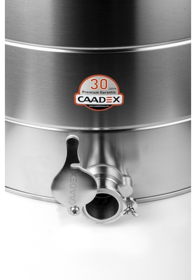 Caadex Bal Dinlendirme Kazanı, Paslanmaz Musluklu, Paslanmaz, 25 L / 35 Kg, Cx-camcs35