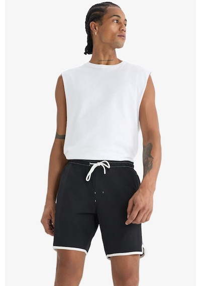Defacto Defactofit Regular Fit Esnek Dokulu Kısa Boy Deniz Şortu D9631ax25hsbk81 Siyah Defacto Defactofit Regular Fit Esnek Dokulu Kısa Boy Deniz Şortu D9631ax25hsbk81 Siyah