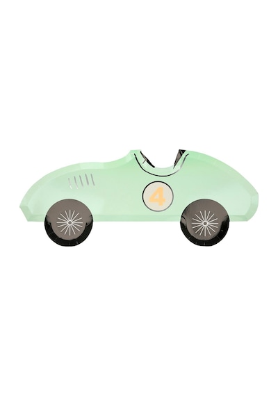 Meri Meri - Race Car Plates - Yarış Arabası Tabak - 8'li