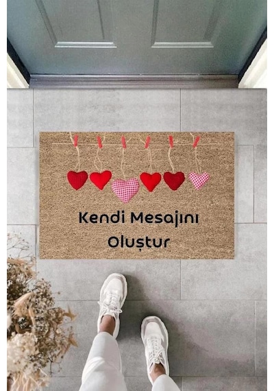 Dijital Baskı Kişiye Özel İç Kapı Dekorasyon Paspas Ps11244 Renkli