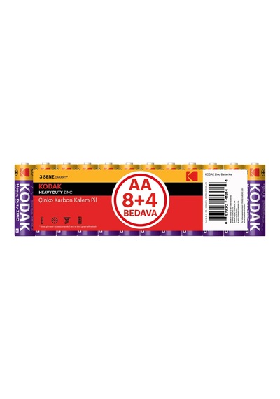Kodak 30413146 Çinko Karbon Pil, Kırmızı