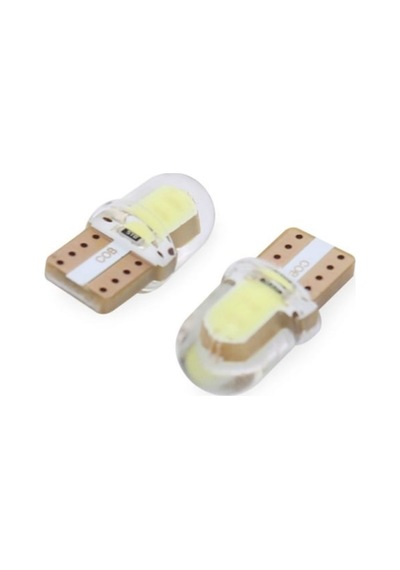 T10 Ampul Park Ledi Plaka Tavan İç Aydınlatma Ampulü Cob Led W5W 194 6500K 2li Set Beyaz
