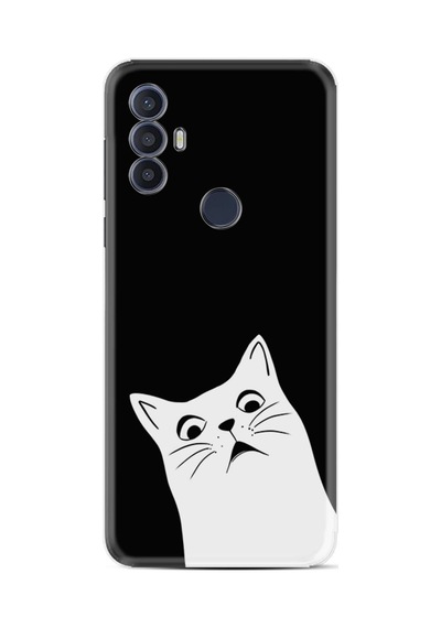 Tcl 30 Se Kılıf Excode Resimli Desenli Silikon Platinium Series Şaşkın Kedi 1900